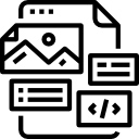 web pages design icon