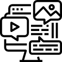 website content management icon